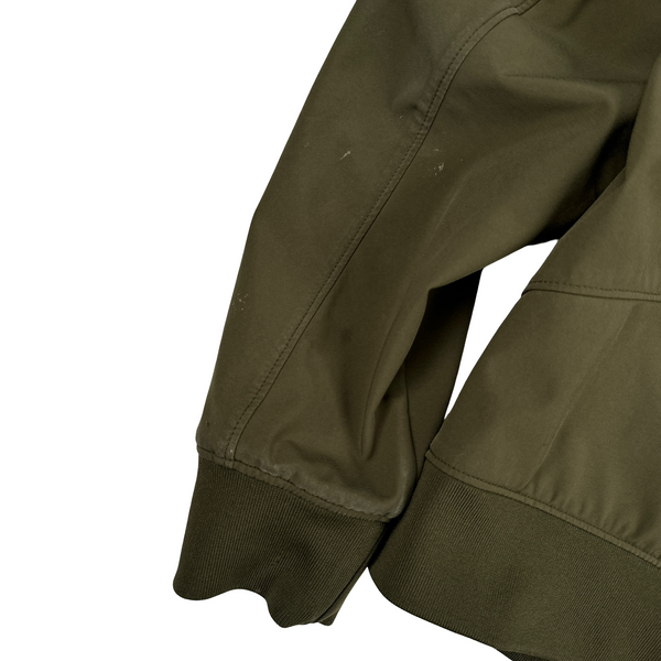 CP Company Khaki Fleece Lined Soft Shell Lens Jacket - Small