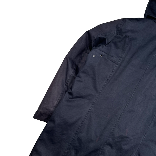 Ma Strum Navy Multipocket Long Quilted Jacket - XL