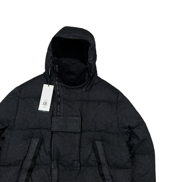 CP Company Metropolis Charcoal Co-Ted Down Filled Mask Jacket - Medium, Large, XL