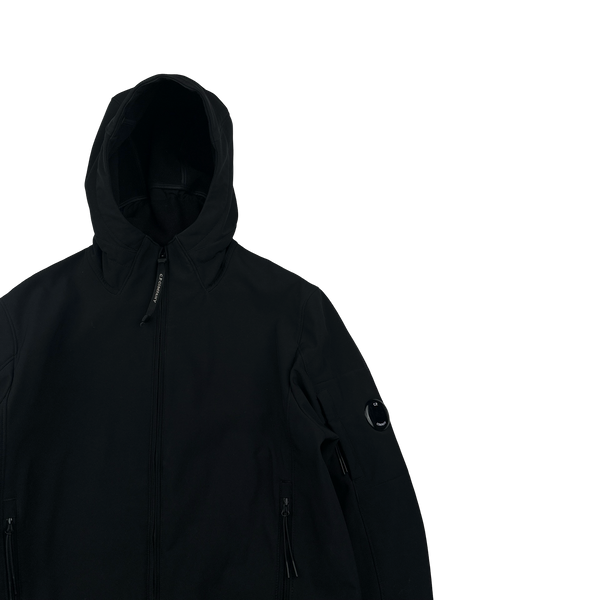CP Company Black Lens Viewer Soft Shell Jacket - Large