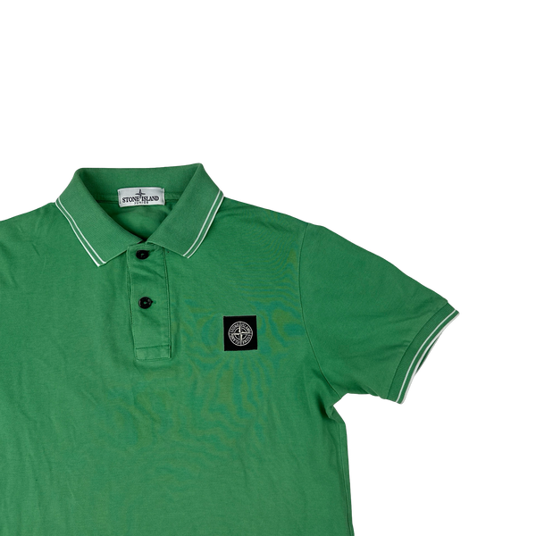 Stone Island Green Cotton Polo Shirt - XS
