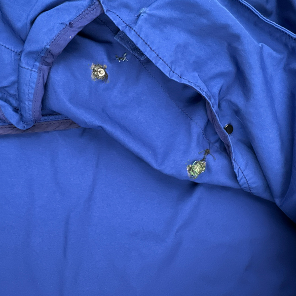 Stone Island Blue David TC Lined Trench Coat - Small
