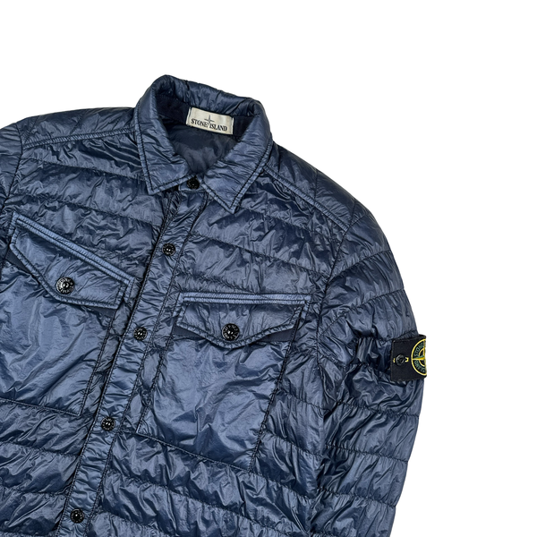 Stone Island 2015 Navy Down Filled Overshirt - Medium