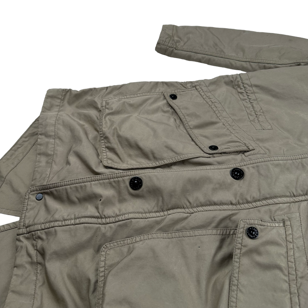 Stone Island 2013 Beige David TC Thick Lined Fishtail Duffle Jacket - Medium