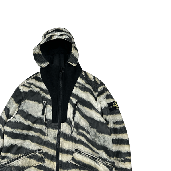Stone Island 2018 White Tiger Camo 50 Fili Primaloft Jacket  - Large