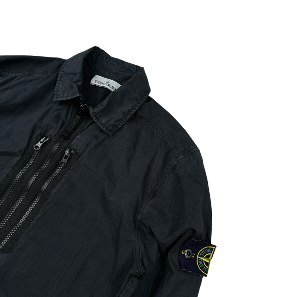 Stone Island Black Paracadute Overshirt - Small