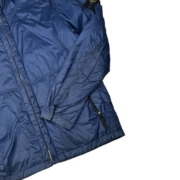 Stone Island Blue Micro Rip Stop Primaloft Insulated Jacket - Large