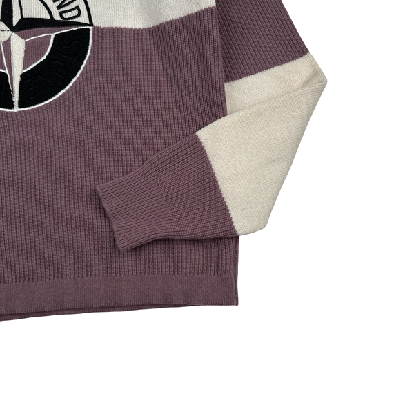 Stone Island 2018 Embroidered Knit Wool Jumper - XL