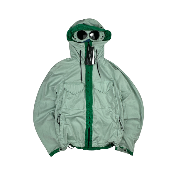 CP Company Mint Green Raso-CP Zipped Goggle Jacket - Small