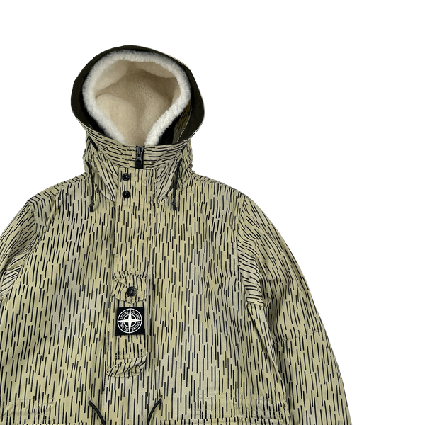 Stone Island 2021 Rain Camo Watro Reflective Parka Jacket - Small