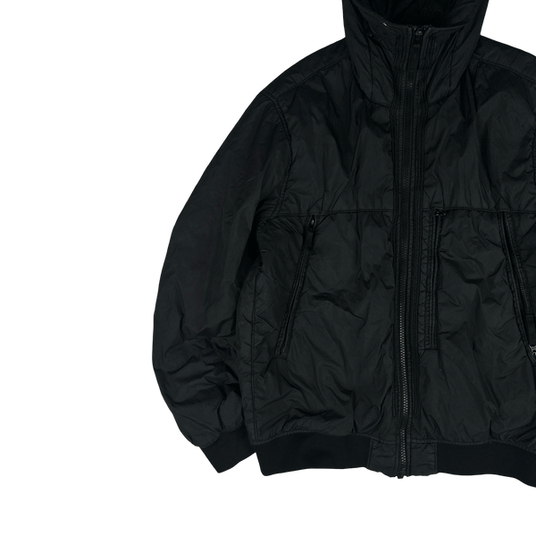 Stone Island 2019 Black Crinkle Reps NY Jacket - XL