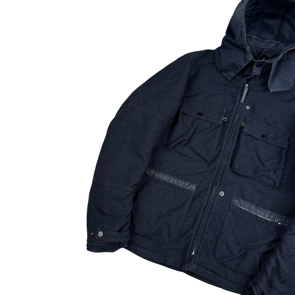 Stone Island 2015 Navy Nylon Blend Shadow Project Jacket - Large
