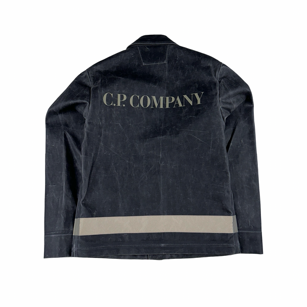 CP Company Grey TOOB Two Spellout Collared Jacket - XS