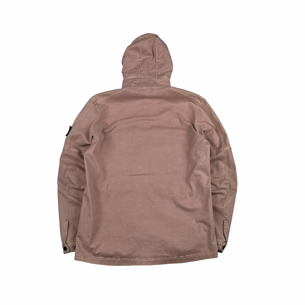 Stone Island 2016 Salmon Thick Cotton Hooded Overshirt - XL