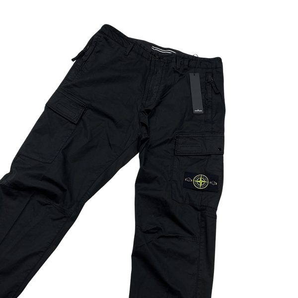 Stone Island Black RE  2021 Cargo Trousers - 32"