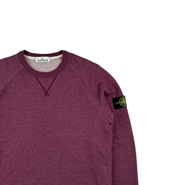 Stone Island 2014 Purple Wool Blend Crewneck Jumper - XL
