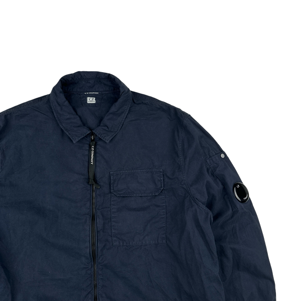 CP Company Navy Lens Viewer Overshirt - Large