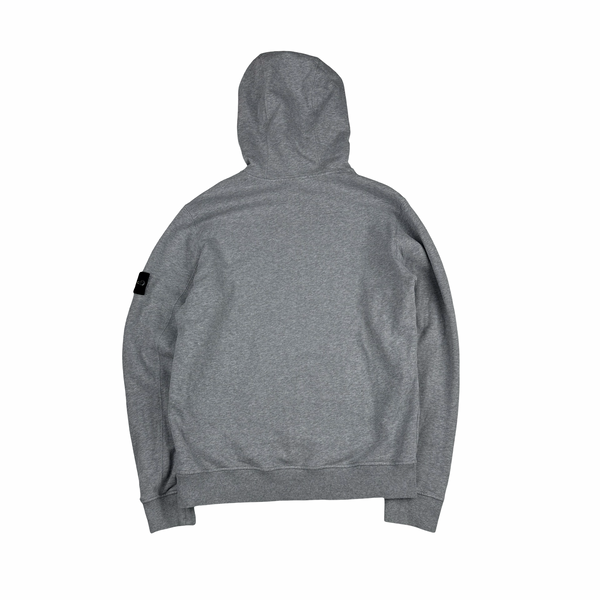 Stone Island 2023 Grey Hooded Cotton Joggers Tracksuit - Medium