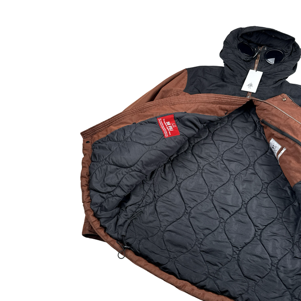 CP Company Black 50 Fili Quilted Explorer Cargo Jacket - XL