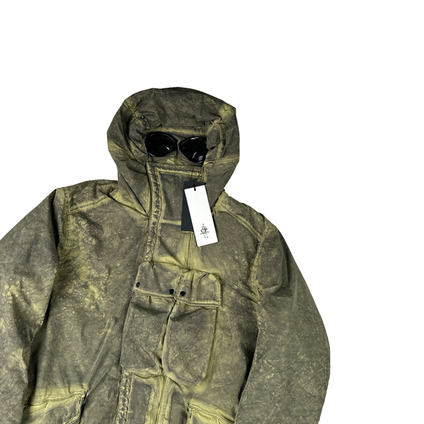 CP Company Green Nycra Goggle Hooded Jacket - XL