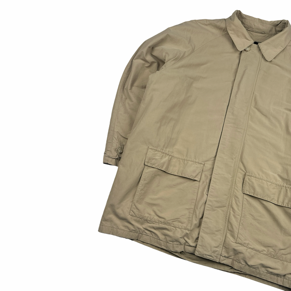 Ralph Lauren Vintage Beige Wool Lined Collard Jacket - Large