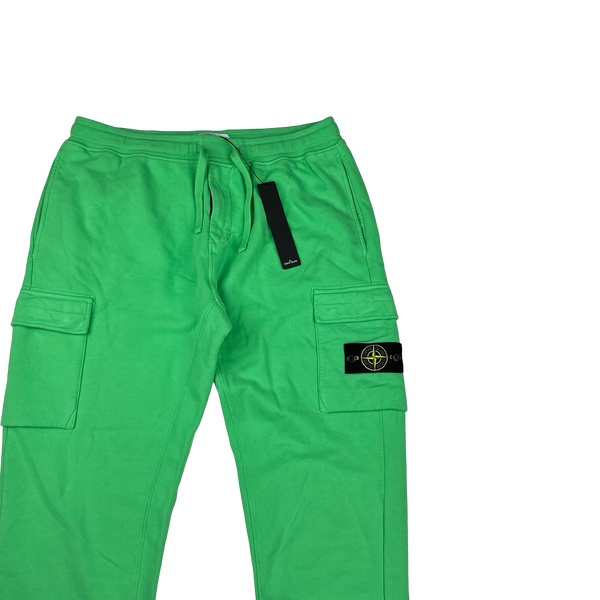 Stone Island 2022 Green Cotton Cargo Joggers - XL