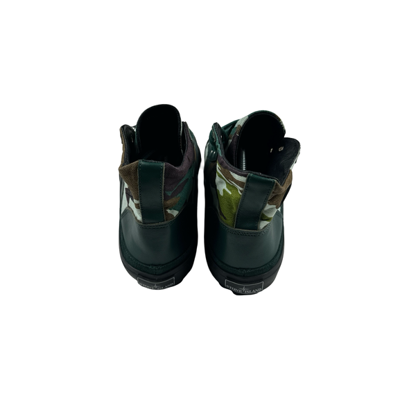 Stone Island Flowing Camo Converse Style Trainers - UK 8