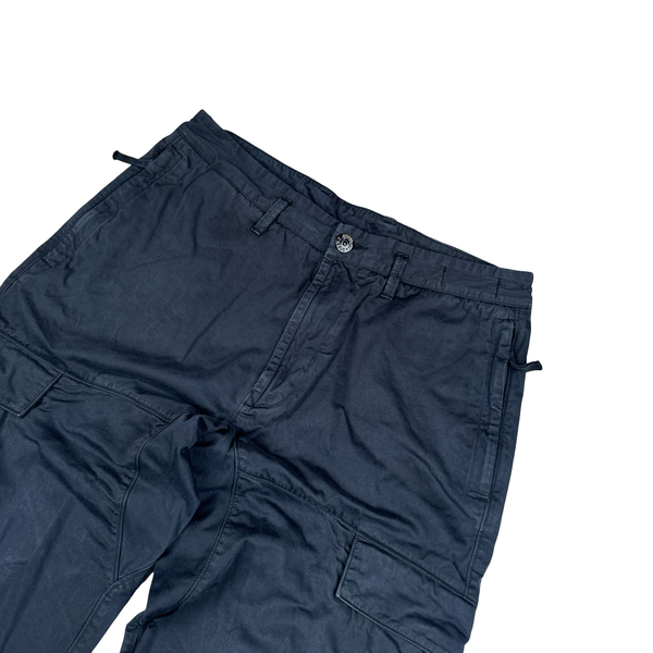 Stone Island Navy Ghost Regular Fit Cargo Trousers Medium Mat's Island