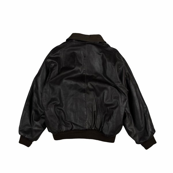 Boneville Vintage 80's Heavyweight Brown Leather Jacket - Large