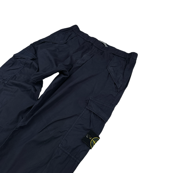 Stone Island 2018 Navy Re T Cargo Trousers - 36"