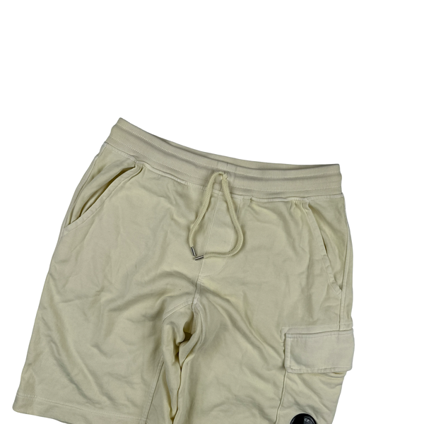 CP Company Yellow Cotton Lens Viewer Shorts - Small
