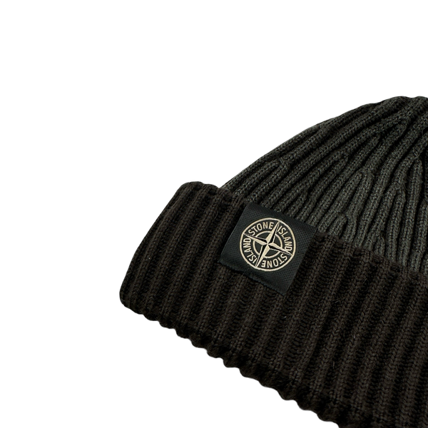 Stone Island 2012 Brown Wool Ribbed Beanie