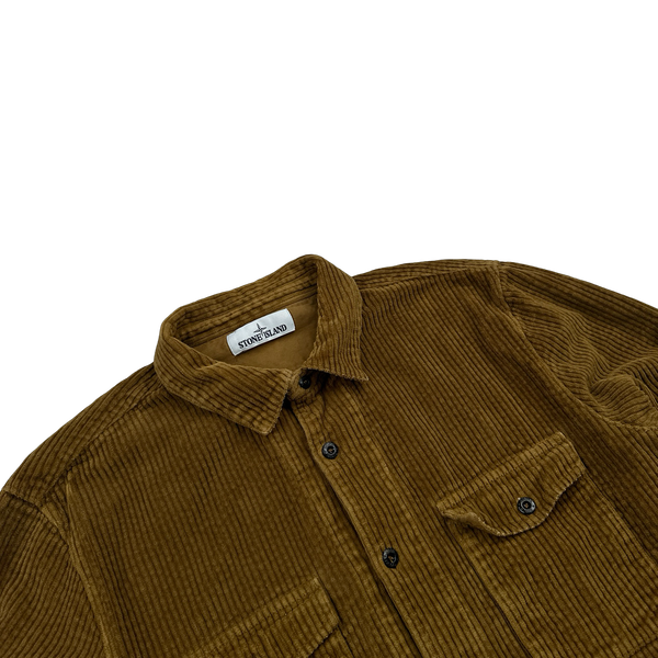 Stone Island 2020 Brown Jumbo Cord Shirt - XL – Mat