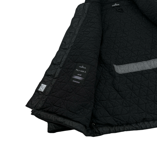 Stone Island 2018 Black Poly-Hide 2L Shadow Project Jacket - Large