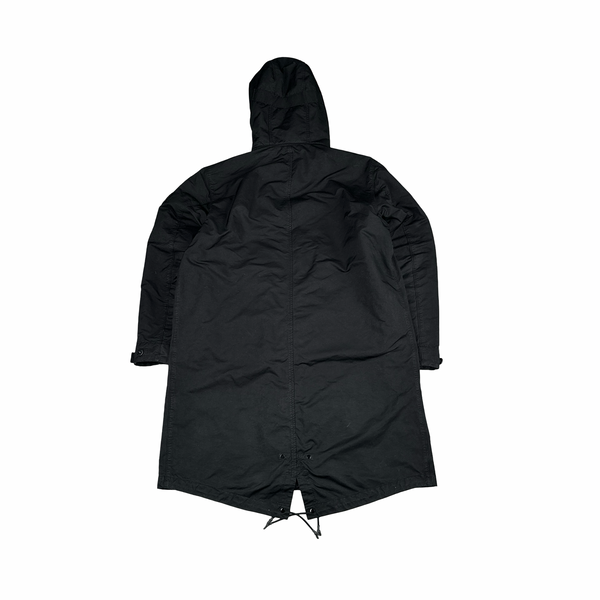 Stone Island Black David TC Blanket Lined Fishtail Parka Jacket - XL