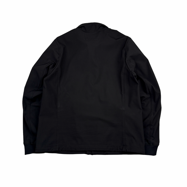 CP Company Black Soft Shell Lens View Zipped Jacket - XL
