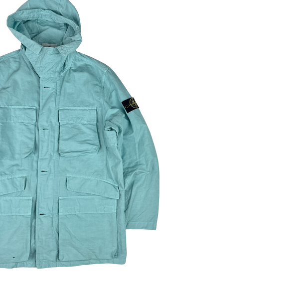 Stone Island 2022 Tela Cotone Lino Flammato TC Jacket - Large