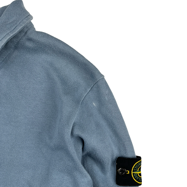 Stone Island 2001 Vintage Quarter Zipped Buttoned Pullover - Small