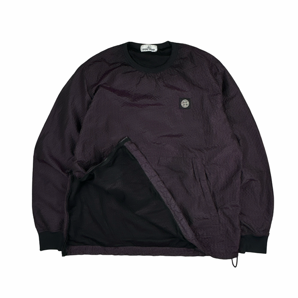Stone Island 2017 Purple 3D Effect Nylon Metal Pullover Jumper - XL