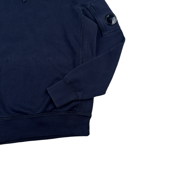 CP Company Navy Lens Viewer Hoodie - Small