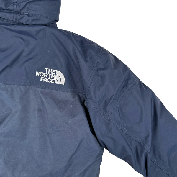 North Face Navy Hyvent McMurdo Down Filled Long Parka Jacket - Large