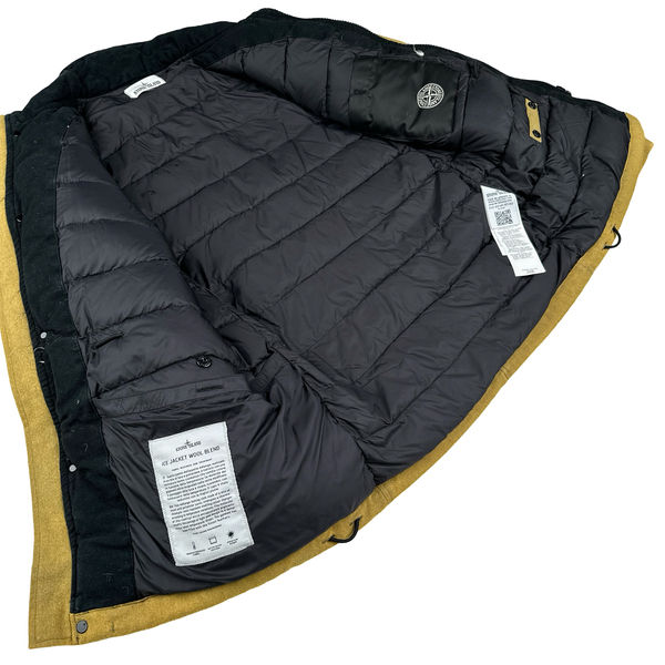Stone Island 2014 Ice Wool Blend Down Jacket - Medium