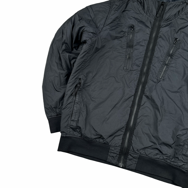 Stone Island 2022 Dark Grey Crinkle R-NY Garment Dyed Jacket - XL