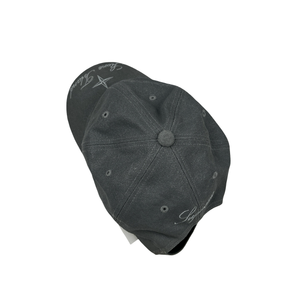 Stone Island X Supreme 2023 Reflective Denim Spellout Cap