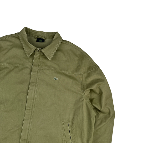 Lacoste Emblem Cotton Zipped Overshirt - XL