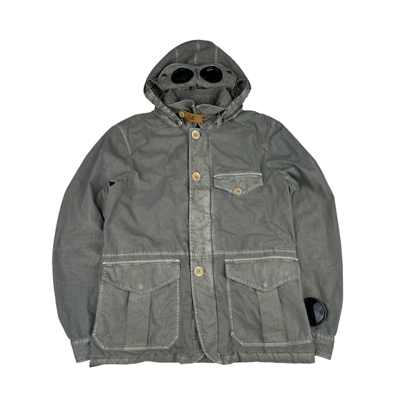 CP Company 00s Grey Multi Pocket Cotton Goggle & Watch Finder