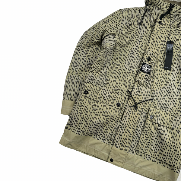 Stone Island 2021 Rain Camo Watro Reflective Parka Jacket - Medium