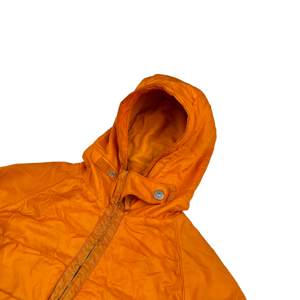 Stone Island 2000s Orange Fleece Lined Vintage Jacket - Medium
