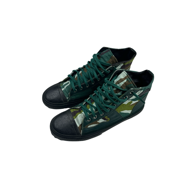 Stone Island Flowing Camo Converse Style Trainers - UK 8