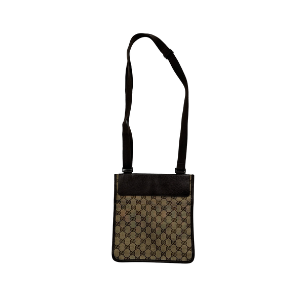 Gucci Monogram Leather Side Bag